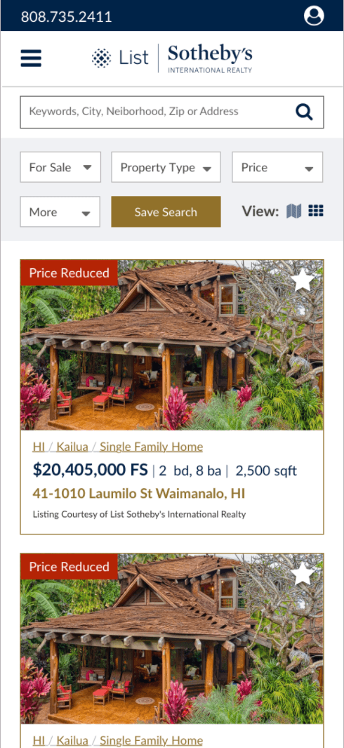 Mobile Property Search